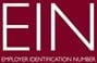 A red and white logo for the einc.